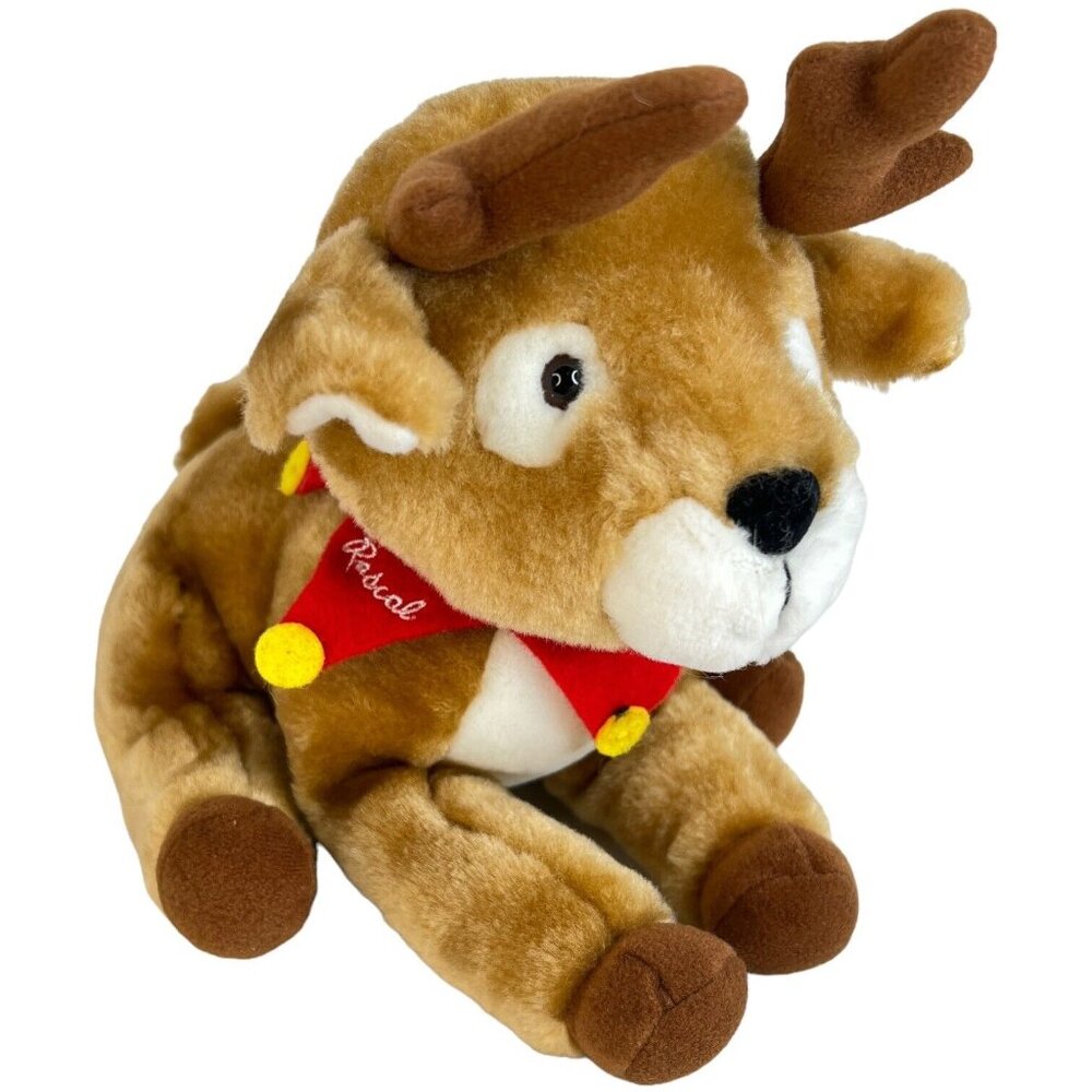 Christmas Hallmark Rascal Reindeer Plush 9 Inch Brown Deer Stuffed Animal Toy